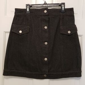 NWT C/MEO Collective Black JEAN FOR THE STORY Mini Skirt Size 8, Casual